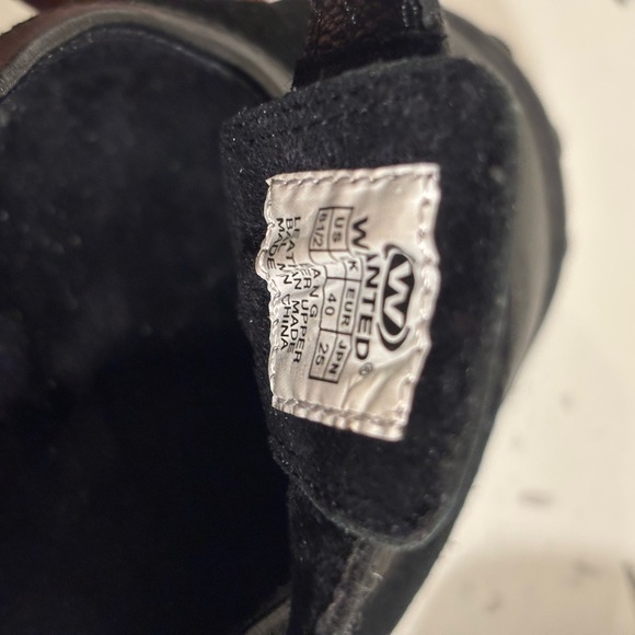 Wanted Leather Preppy Grunge Suede Black Strap Mary Jane Shoes Size 8.5 - Picture 10 of 10